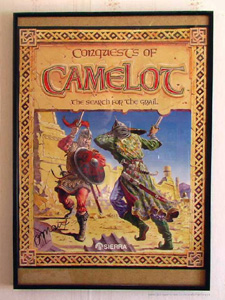 Conquests of Camelot original promotional poster by Sierra